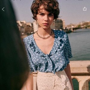 Like-new Sezane Pomme shirt